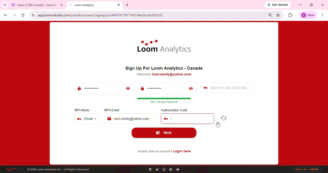 How to activiate your Claudio account - gif