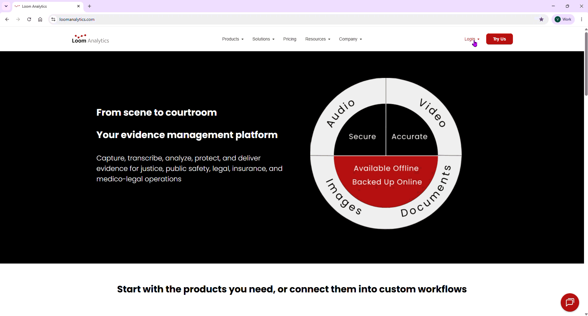 Logging In to Loom Analytics Web #1
