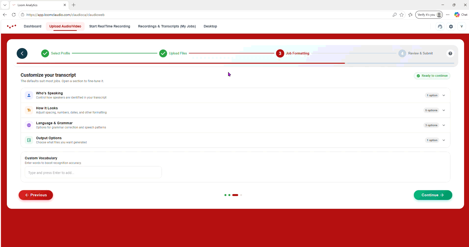 Submitting a Convo File on LA Web #3