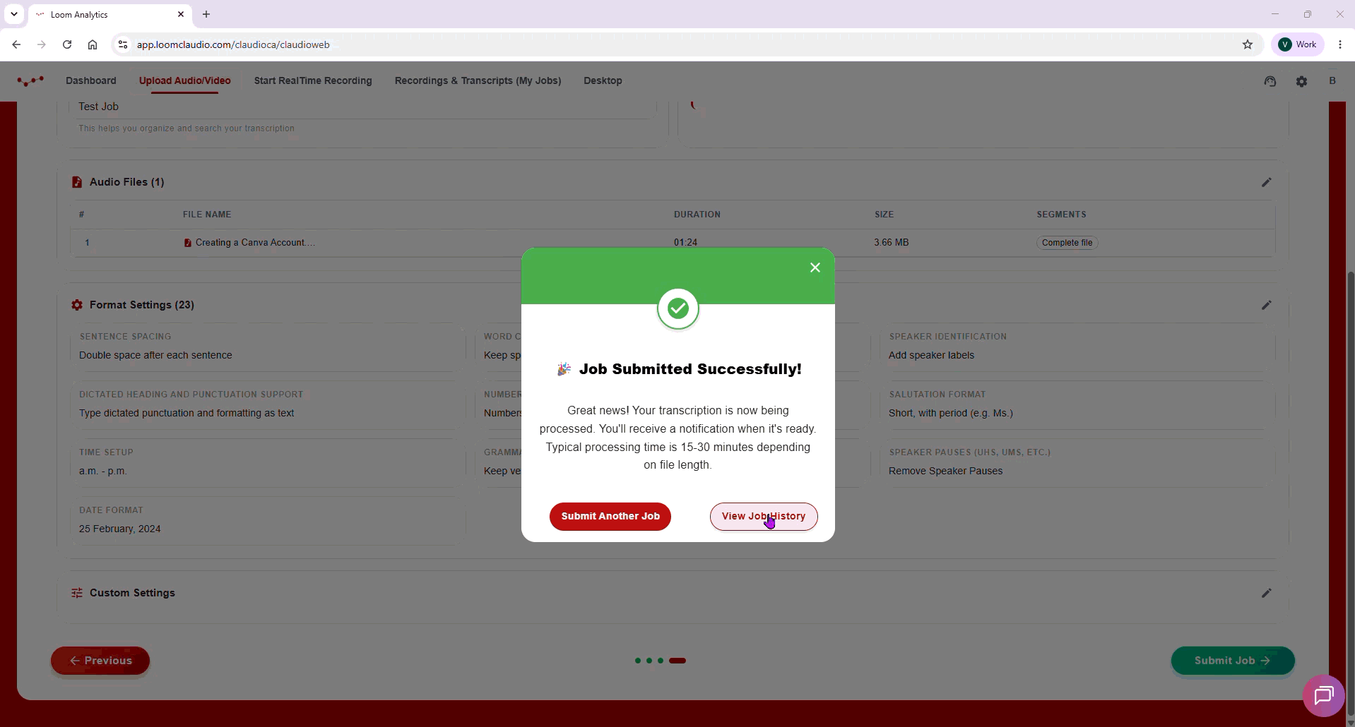 Submitting a File on LA Web #3