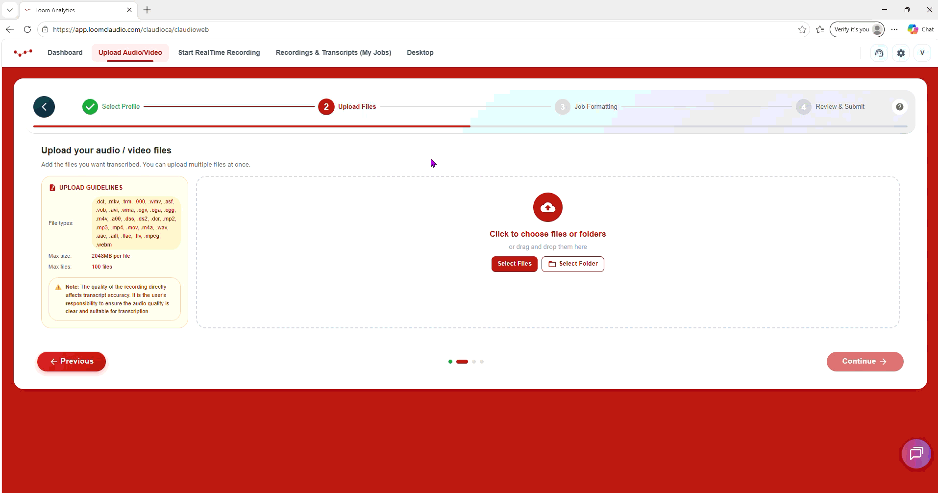 Submitting a Medical File on LA Web #2