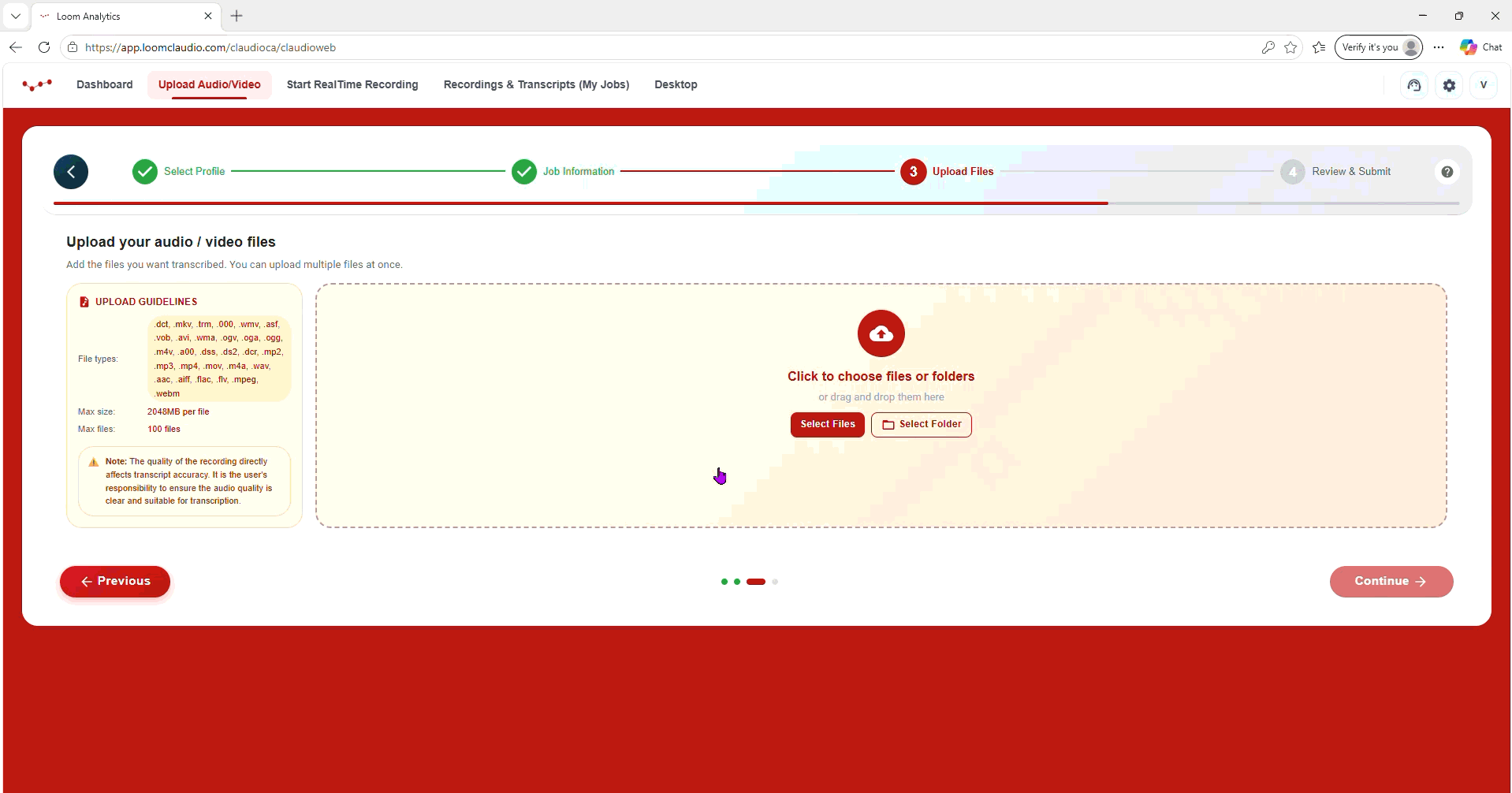 Submitting an ACT File on LA Web #3